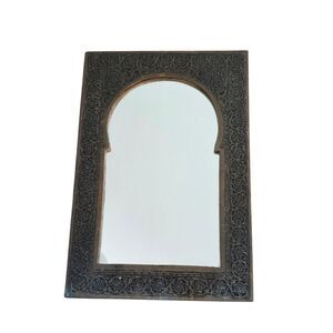 Moroccan  Wall Mirror Brass Vintage‎